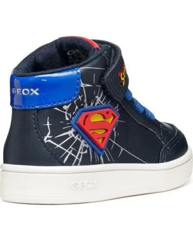 ZAPATILLAS ALTAS INFANTILES GEOX B565LB ECLYPER SUPERMAN AZUL MARINO C4226 NAVY-ROYAL