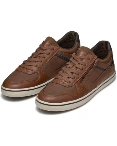 GEOX U ELVER ZAPATILLAS DE PIEL COGNAC U45BCA 0PTEK C6001