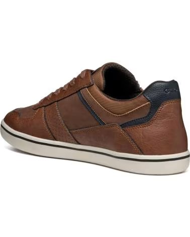GEOX U ELVER ZAPATILLAS DE PIEL COGNAC U45BCA 0PTEK C6001