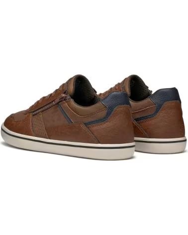 GEOX U ELVER ZAPATILLAS DE PIEL COGNAC U45BCA 0PTEK C6001