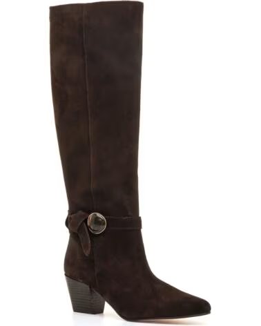 MTNG 55997 BOTAS ALTAS DE ANTE MARRÓN PARA MUJER