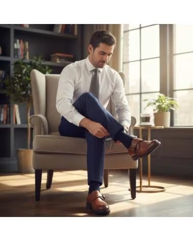 TIMBOS SCARPA ELEGANTI CON FIBBIA UOMO 133538 MARRóN