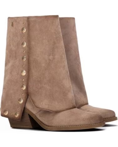 XTI Bota de mujer 146094 Beige MARRóN