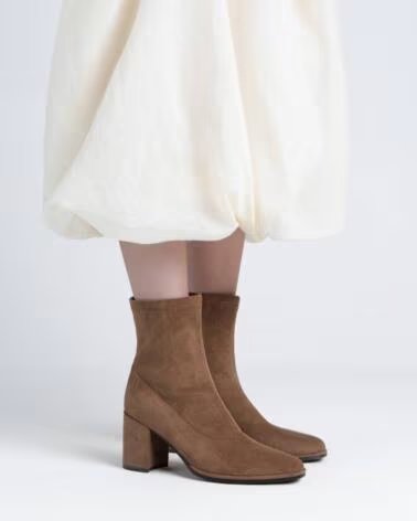 XTI BotIn de mujer 146077 Camel MARRóN