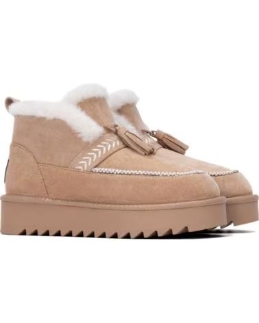 REFRESH BotIn de mujer 176019 Beige MARRóN