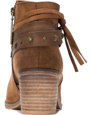 REFRESH BotIn de mujer 176157 Camel MARRóN