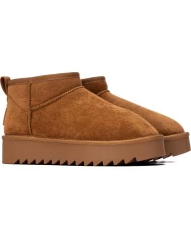 REFRESH BotIn de mujer 176259 Camel MARRóN