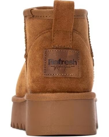 REFRESH BotIn de mujer 176259 Camel MARRóN