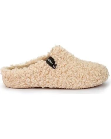 VERBENAS Zapatillas De Casa York Curly-Beig en beige para mujer BEIGE
