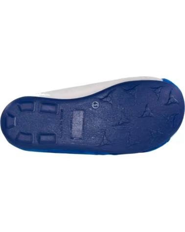 SEVILLAS KINDER HAUSSCHUH REAL MADRID AUS BAUMWOLLE MIT RUTSCHFESTER GUMMISOHLE BLAU AZUL