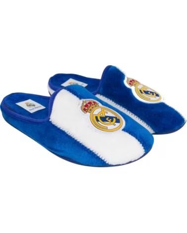 SEVILLAS CHINELO INFANTIL REAL MADRID DE ALGODÃO COM SOLA DE BORRACHA ANTIDERRAPANTE AZUL