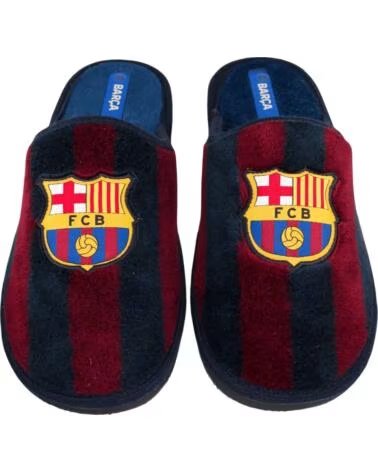SEVILLAS PANTOUFLE ENFANT FC BARCELONA EN COTON AVEC SEMELLE EVA ANTIDÉRAPANTE AZUL