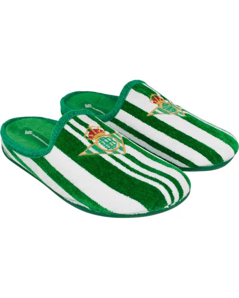 SEVILLAS CHINELO INFANTIL REAL BETIS BALOMPIE ALGODÃO SOLA BORRACHA ANTIDERRAPANTE VERDE