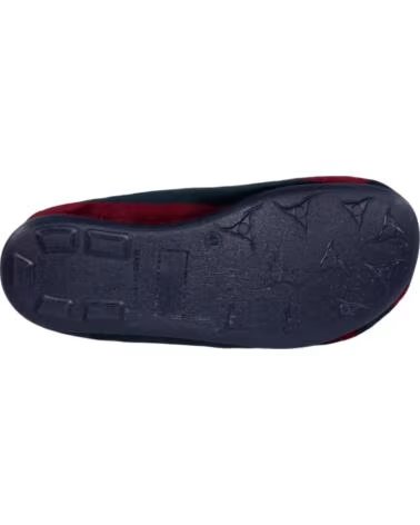 SEVILLAS KINDER HAUSSCHUH FC BARCELONA AUS BAUMWOLLE MIT RUTSCHFESTER GUMMI-SOHLE BLAU AZUL