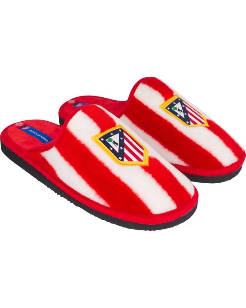 SEVILLAS KINDER HAUSSCHUH ATLETICO DE MADRID AUS BAUMWOLLE MIT RUTSCHFESTER GUMMISOHLE BLAU AZUL