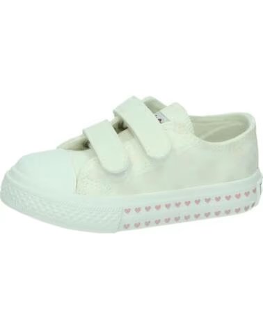 CONGUITOS MVS 14158 SCARPE DA GINNASTICA PER BAMBINI BIANCHE CON CHIUSURA IN VELCRO BLANCO