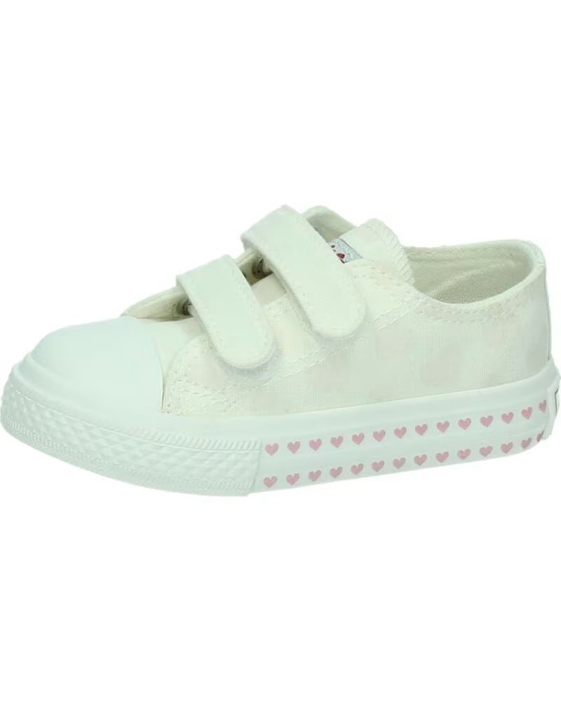 CONGUITOS MVS 14158 BASKETS ENFANT BLANCHES AVEC FERMETURE VELCRO BLANCO