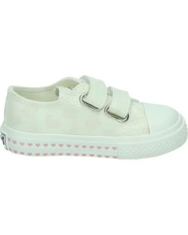 CONGUITOS MVS 14158 BASKETS ENFANT BLANCHES AVEC FERMETURE VELCRO BLANCO