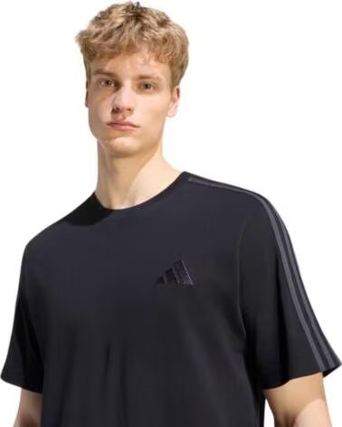 CAMISETA ESSENTIALS 3 PRETA HOMEM KY4110