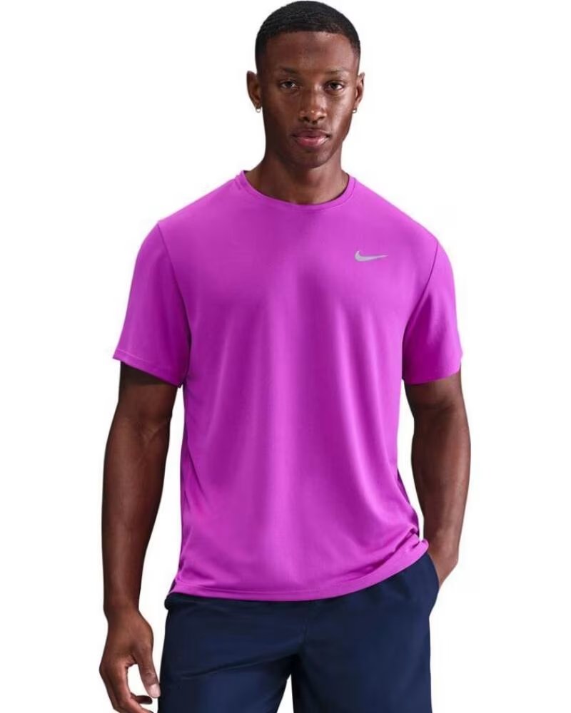 NIKE MAGLIETTA MILER SS UOMO FUCSIA DV9315-551