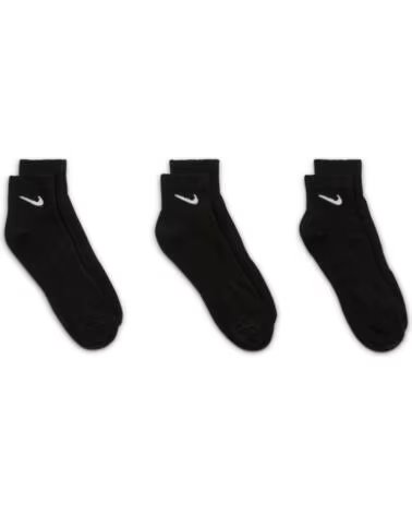 NIKE MEIAS EVERYDAY LTWT ANKLE P-3 PRETO SX7677-010 NEGRO