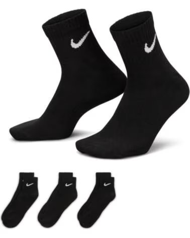 NIKE MEIAS EVERYDAY LTWT ANKLE P-3 PRETO SX7677-010 NEGRO