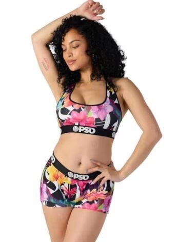 PSD UNDERWEAR GOTHIC FLOWER DAMENSLIP