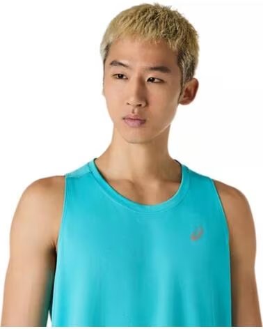 ASICS Top Core Singlet en azul para hombre ENERGY AQUA