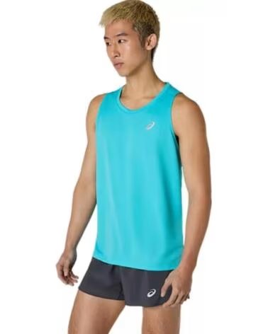ASICS Top Core Singlet en azul para hombre ENERGY AQUA