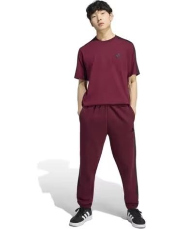 ADIDAS T-SHIRT ESSENTIALS 3 BORDEAUX UOMO KY4120