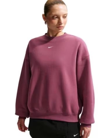 NIKE SWEAT-SHIRT STUDIO FLC FEMME BORDEAUX IM8082-654
