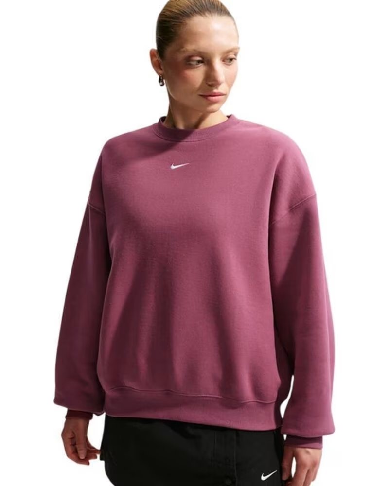 NIKE SWEAT-SHIRT STUDIO FLC FEMME BORDEAUX IM8082-654