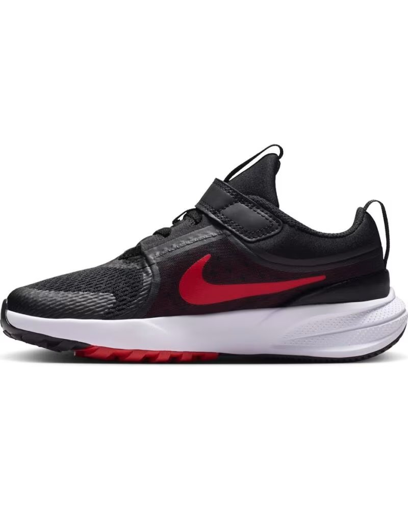 NIKE TÊNIS STAR RUNNER 5 PS BLACK-UNIVERSITY RED HF7005-014