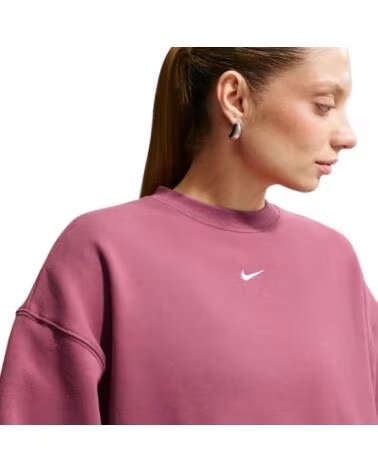 NIKE SWEAT-SHIRT STUDIO FLC FEMME BORDEAUX IM8082-654