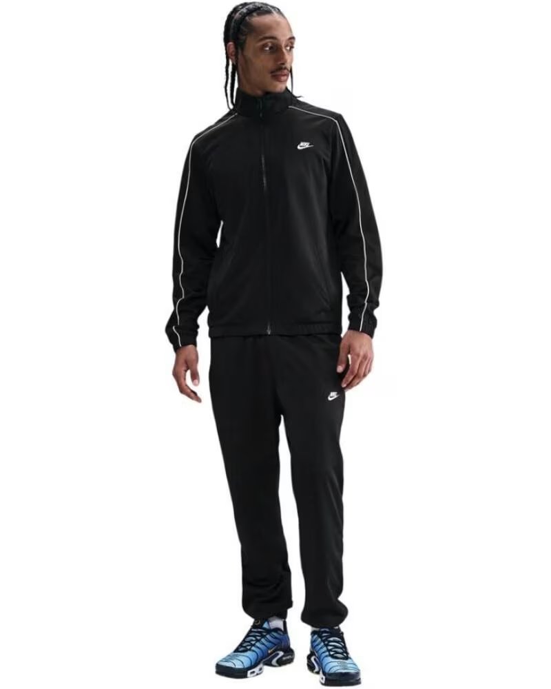 NIKE Chandal Sportswear Club Poly Knit Negro Gris Hv1444-010 Conjunto Hombre NEGRO