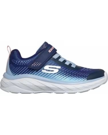 SKECHERS Zapatillas Boundless Color Blitz Azul Marino 303599L-Nvmt Sneaker Casual Nino Nina AZUL MARINO