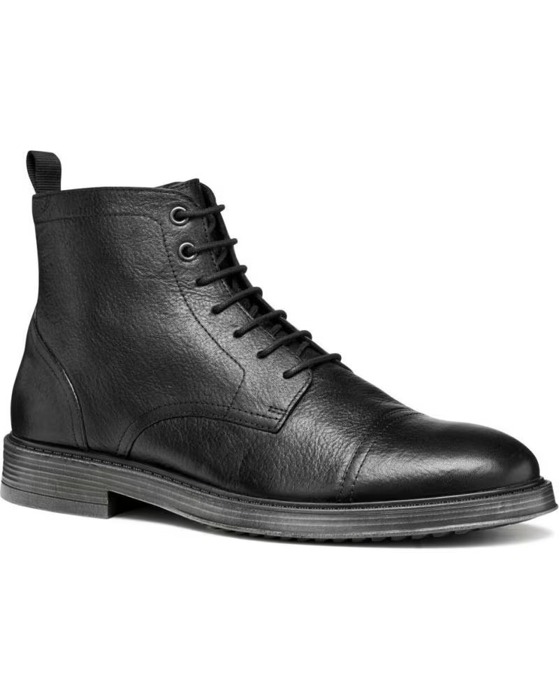 GEOX U56LWE 00046 U HENREYS C9999 BOTAS DE COURO PARA HOMEM BLACK