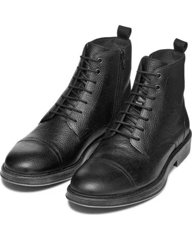 GEOX U56LWE 00046 U HENREYS C9999 BOTAS DE COURO PARA HOMEM BLACK