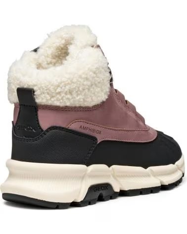 GEOX MÄDCHEN WINTERSTIEFEL J FLEXYPER PLUS AMPHIBIOX C8049 ROSA DK ROSE-BLACK