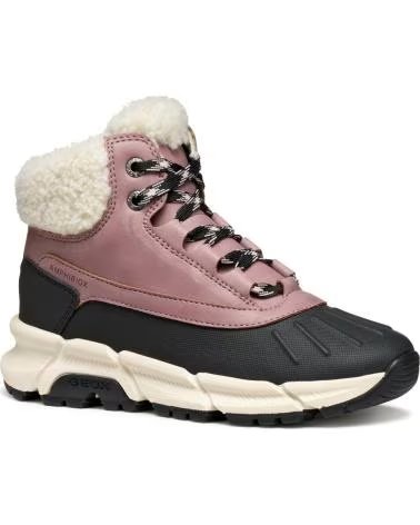 GEOX MÄDCHEN WINTERSTIEFEL J FLEXYPER PLUS AMPHIBIOX C8049 ROSA DK ROSE-BLACK