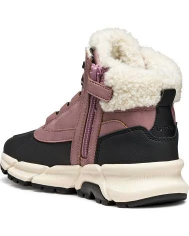GEOX MÄDCHEN WINTERSTIEFEL J FLEXYPER PLUS AMPHIBIOX C8049 ROSA DK ROSE-BLACK