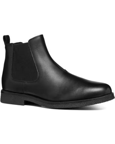 STIVALETTI CHELSEA GEOX U2658A CLAUDIO IN PELLE NERA C9999 BLACK