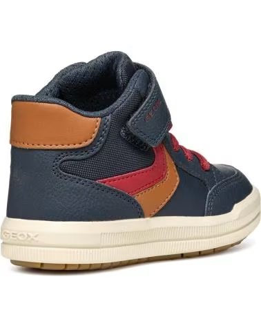 KINDER-SNEAKER HOCH GEOX J ARZACH J464AA 054FU NAVY-COGNAC CF46N
