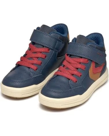 KINDER-SNEAKER HOCH GEOX J ARZACH J464AA 054FU NAVY-COGNAC CF46N