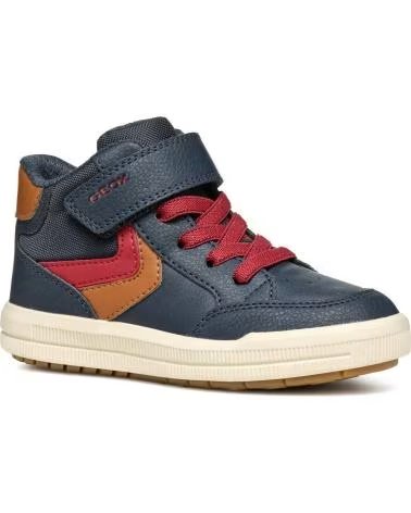 KINDER-SNEAKER HOCH GEOX J ARZACH J464AA 054FU NAVY-COGNAC CF46N