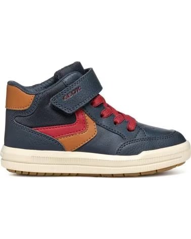 KINDER-SNEAKER HOCH GEOX J ARZACH J464AA 054FU NAVY-COGNAC CF46N