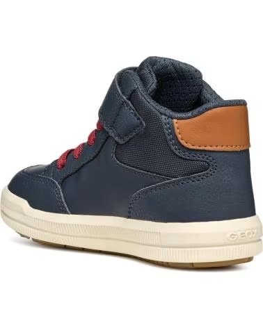 KINDER-SNEAKER HOCH GEOX J ARZACH J464AA 054FU NAVY-COGNAC CF46N