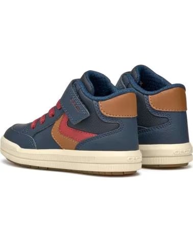 KINDER-SNEAKER HOCH GEOX J ARZACH J464AA 054FU NAVY-COGNAC CF46N