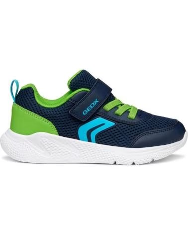 GEOX J36GBA SPRINTYE C0749 NAVY-LIME