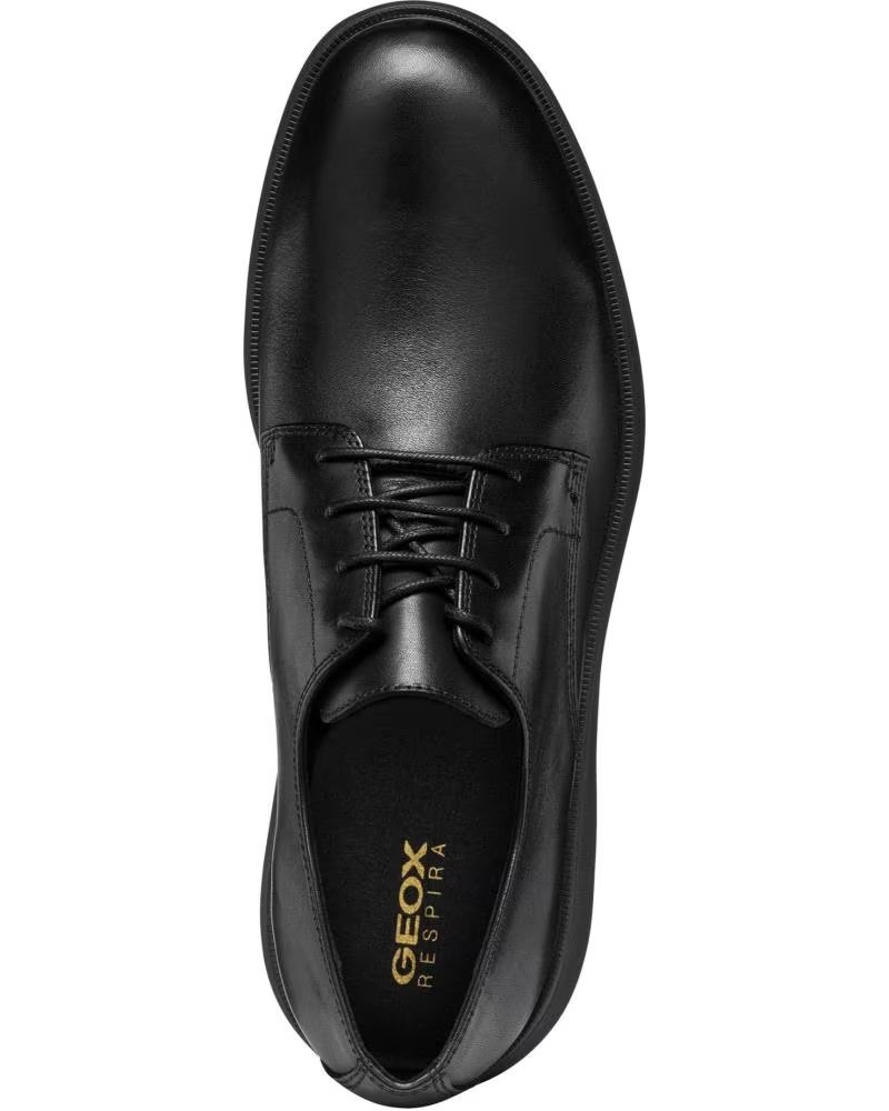 GEOX U SPHERICA EC10 SCARPE IN PELLE UOMO U45GHA 00043 C9997 BLACK